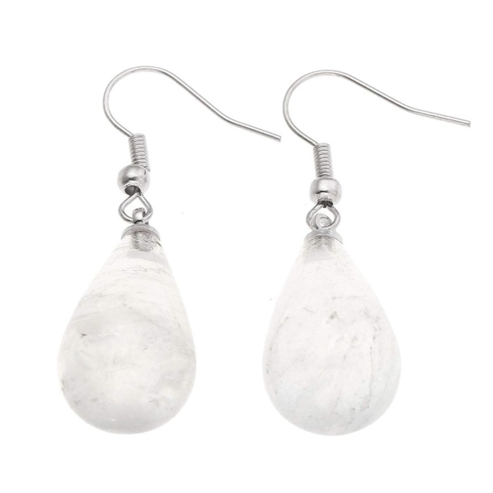 💌 Quartz Healing Stone Drop Earrings